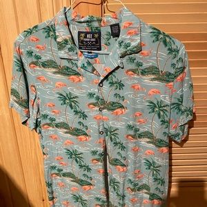 MBX flamingo cabana shirt size large
